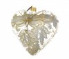 Christmas ornament heart 12cm - Golden wings